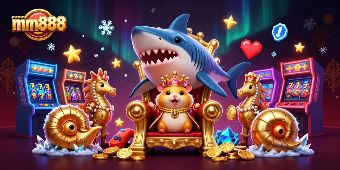 Spin and win with mm888 through an engaging casino-themed 3D illustration featuring vibrant characters.