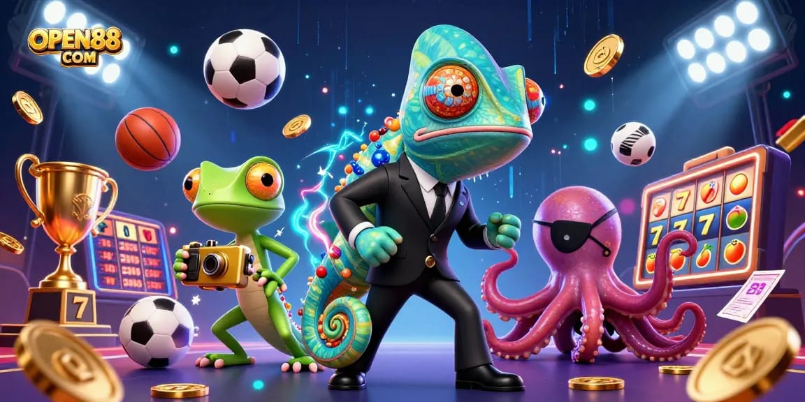 Engage with OPEN88 COM while enjoying vibrant gaming action in a thrilling casino scene.