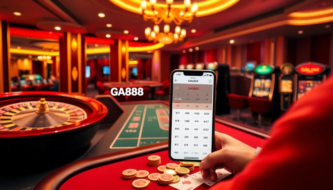Experience the excitement of GA888 gambling with luxurious casino gaming visuals.