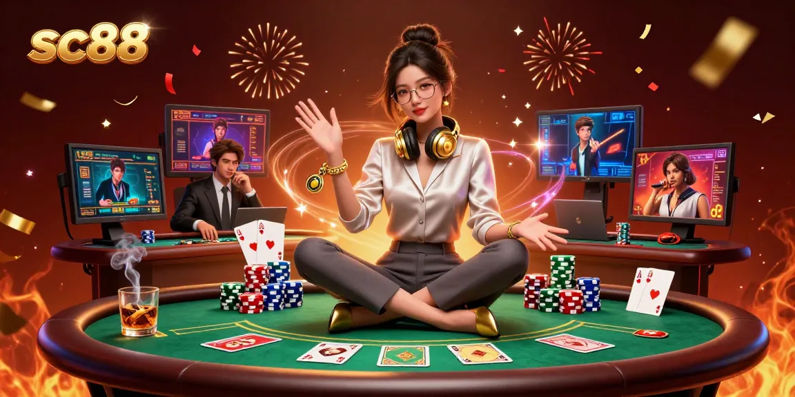 Experience exciting casino action with SC88 as elite players engage in high-stakes poker.