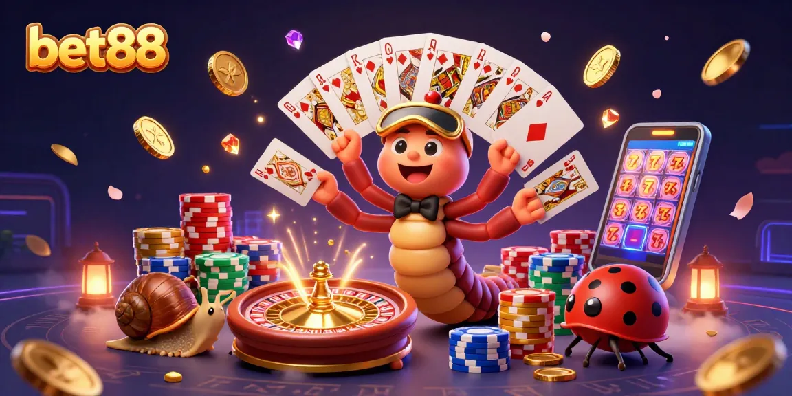 Experience thrilling gaming moments at bet88 with vibrant casino characters and high-stakes action.