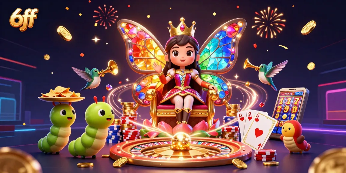 Experience the vibrant world of 6ff casinos, where the butterfly queen reigns amidst golden coins and jackpot excitement!