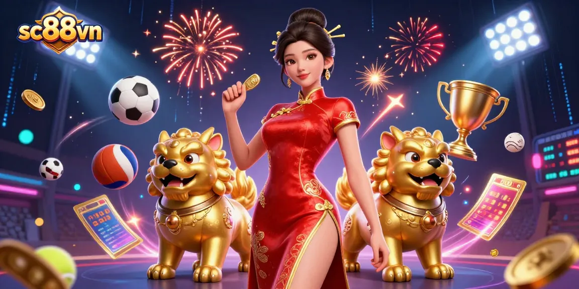 Experience winning strategies with sc88vn in an enchanting 3D casino scene featuring dynamic game elements.