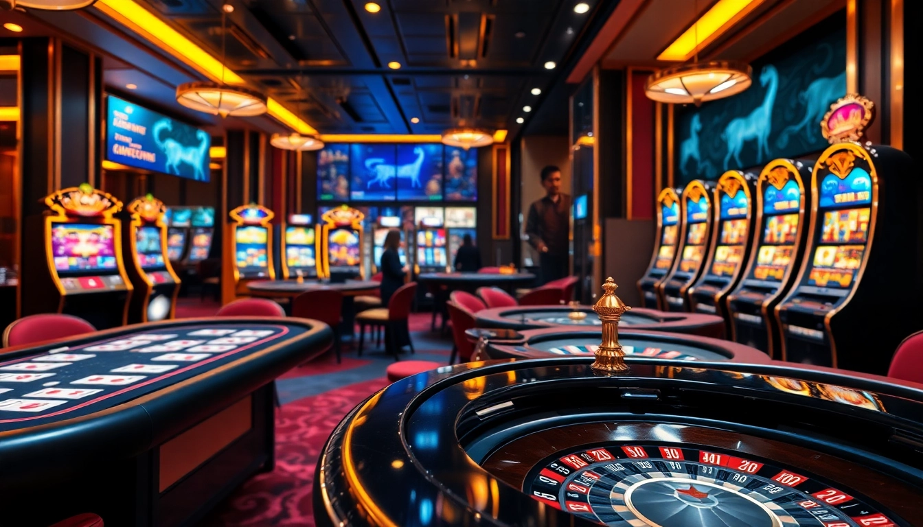 Experience the excitement of casino gaming at trang chu 789win, featuring vibrant slot machines and professional dealers.