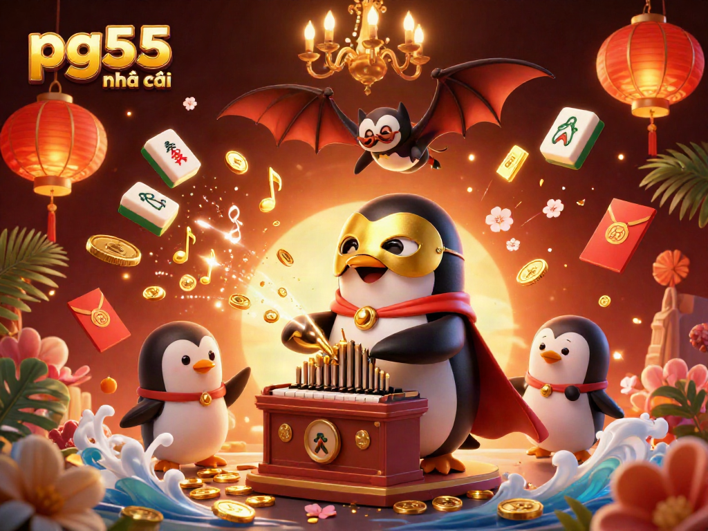 Experience the thrill at pg55 nhà cái with engaging games and vibrant 3D visuals showcasing a unique casino atmosphere.
