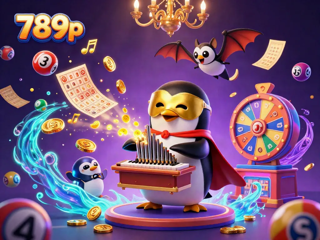 Experience thrilling slots and jackpot excitement at 789p with dynamic 3D casino illustration.
