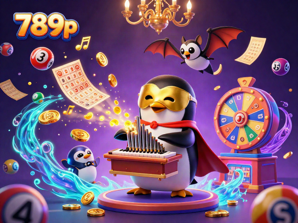 Experience thrilling slots and jackpot excitement at 789p with dynamic 3D casino illustration.