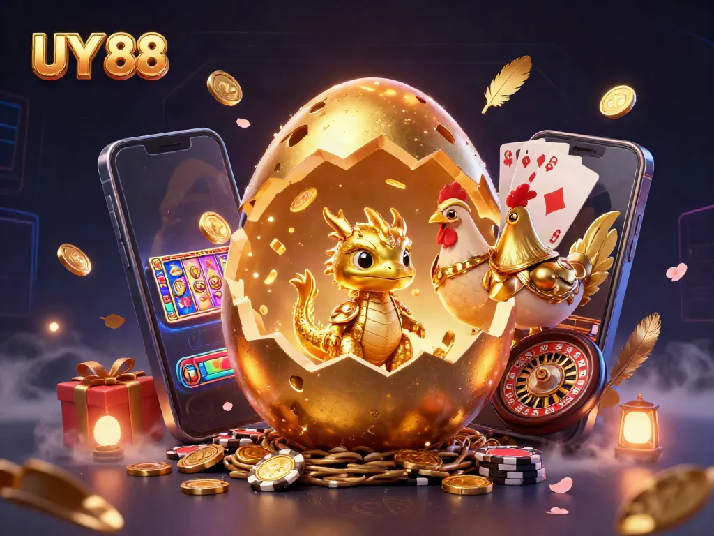 UY 88 thưởng thức không gian trò chơi điện tử với rồng vàng và các trò chơi đánh bạc hấp dẫn.