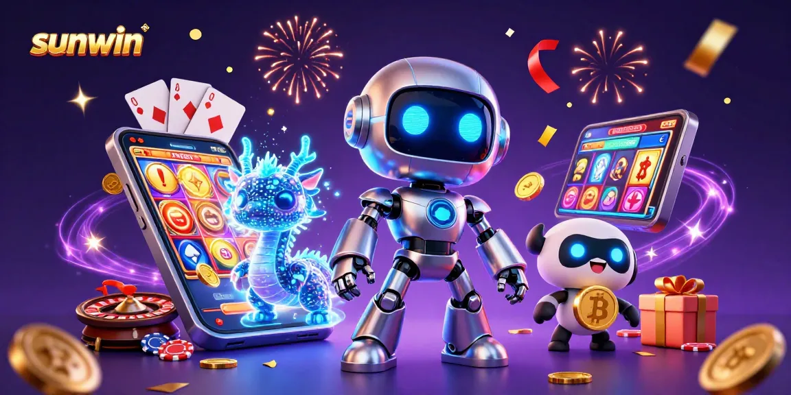 Engage with sunwin's dynamic casino experience through 3D characters and vibrant gaming elements.