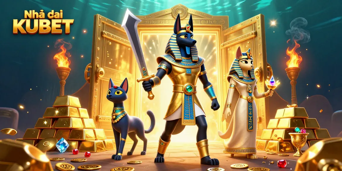 Experience thrilling slots and jackpots at Nhà cái KUBET, with stunning treasures and vibrant elements.