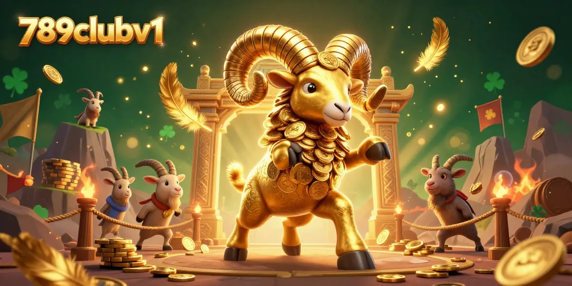 Experience thrilling play at 789clubv1 with vibrant golden ram and immersive casino elements in 3D!