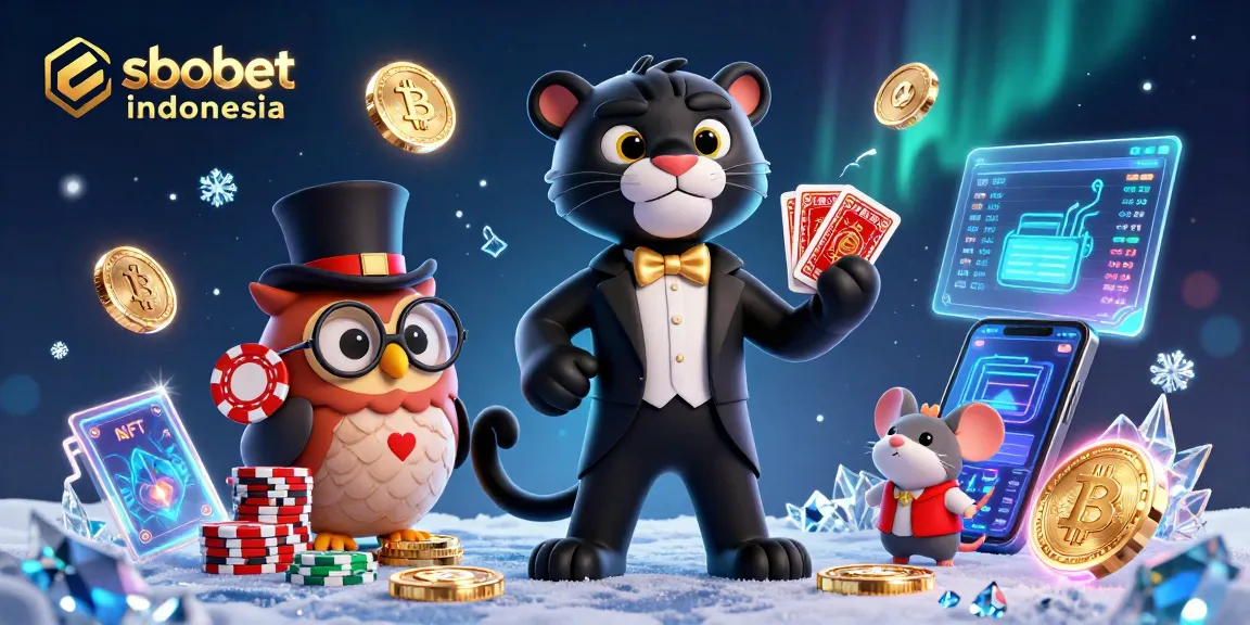 Engage in thrilling betting experiences with sbobet indonesia, featuring Card game interactions with whimsical characters.