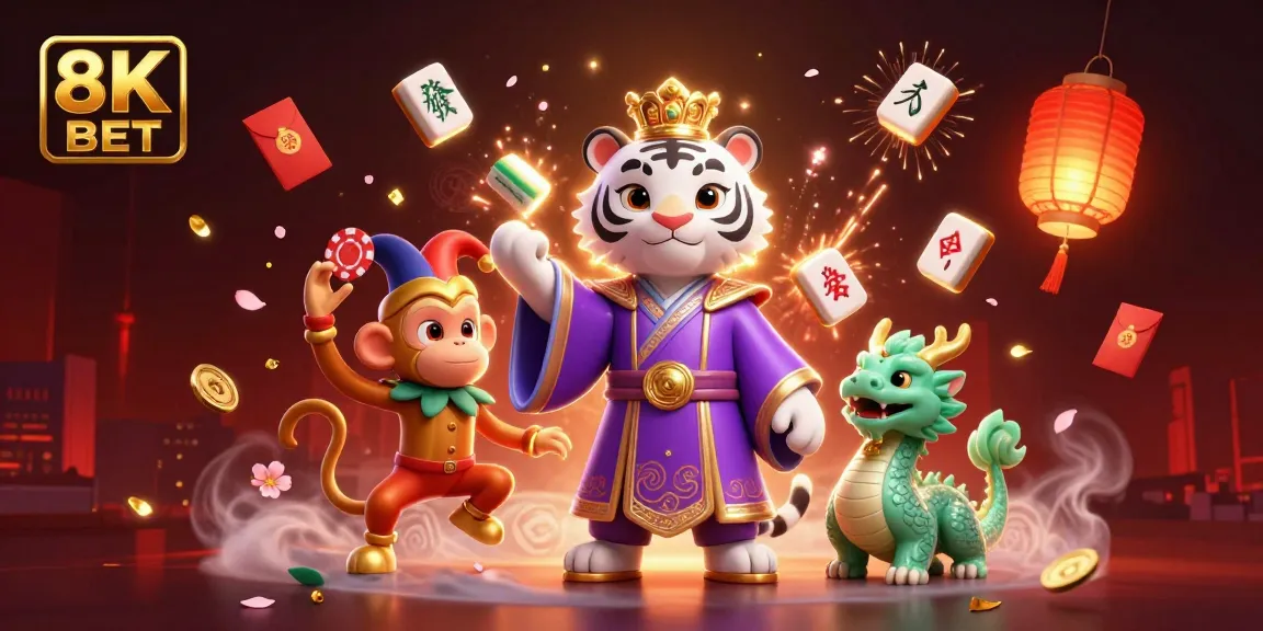 8K BET mang đến trải nghiệm trực tuyến tuyệt vời với nhân vật hoạt hình sang trọng và các yếu tố may mắn.