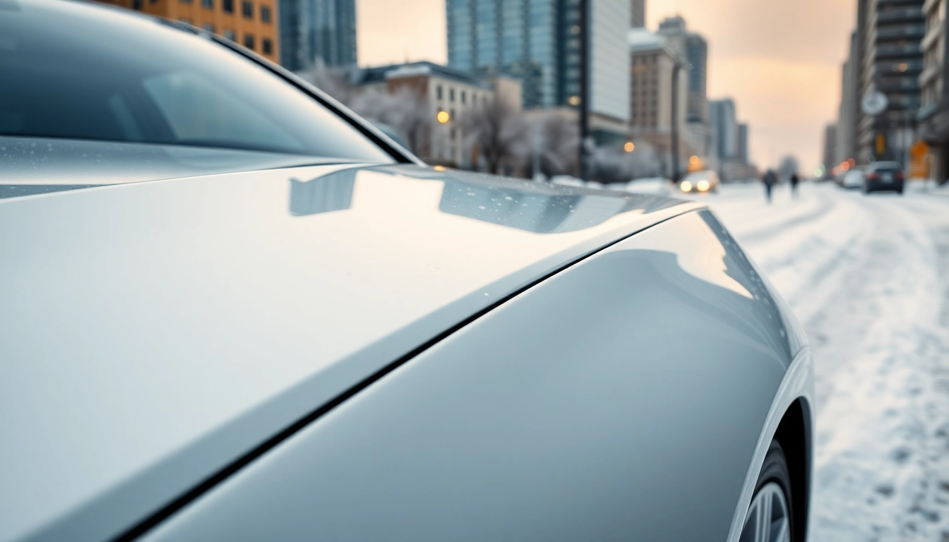 Protect your vehicle with PPF winter road salt protection in urban winter conditions.