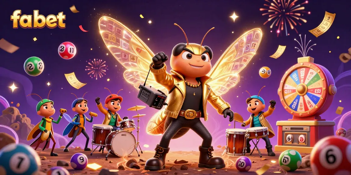 Join the excitement of fa bet with a jubilant rock star scene filled with vibrant gambling elements.
