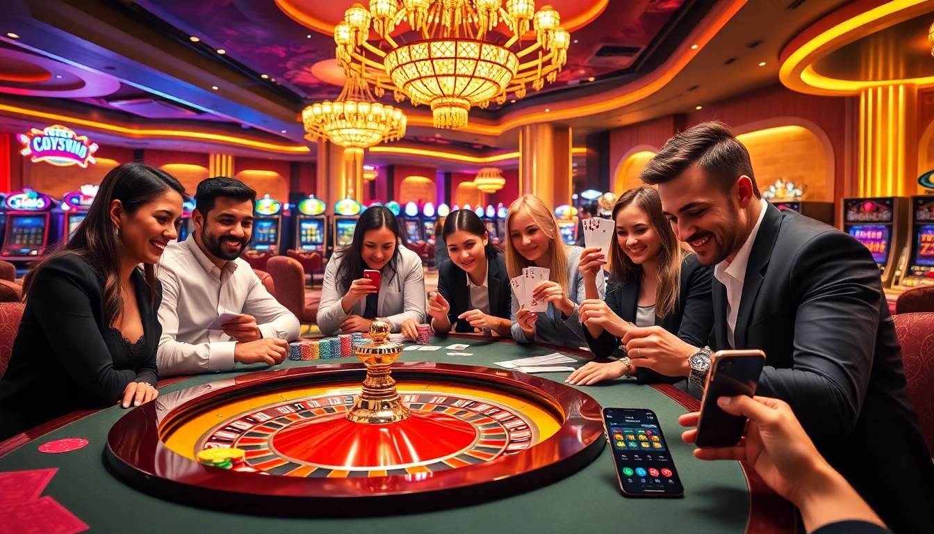 Experience high-stakes excitement at nhà cái 33Win with vibrant casino games and engaging poker players.