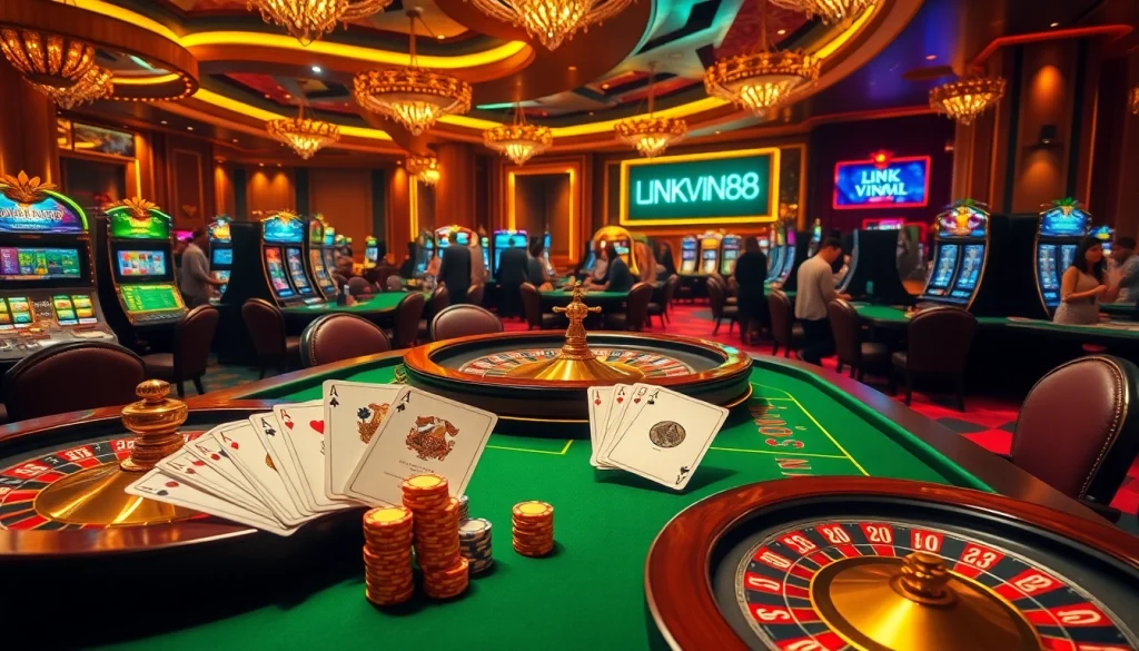 Enjoy interactive casino games at LINK VIN88 featuring vibrant tables and thrilling players.