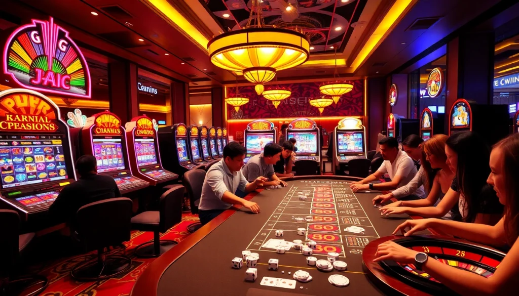 Experience the thrill of okwin game with vibrant casino visuals and dynamic gameplay elements.